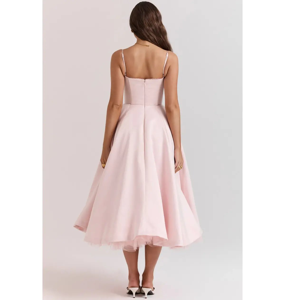 House of CB Mademoiselle Midi Dress Ballerina Pink Size AU 8 photo 4