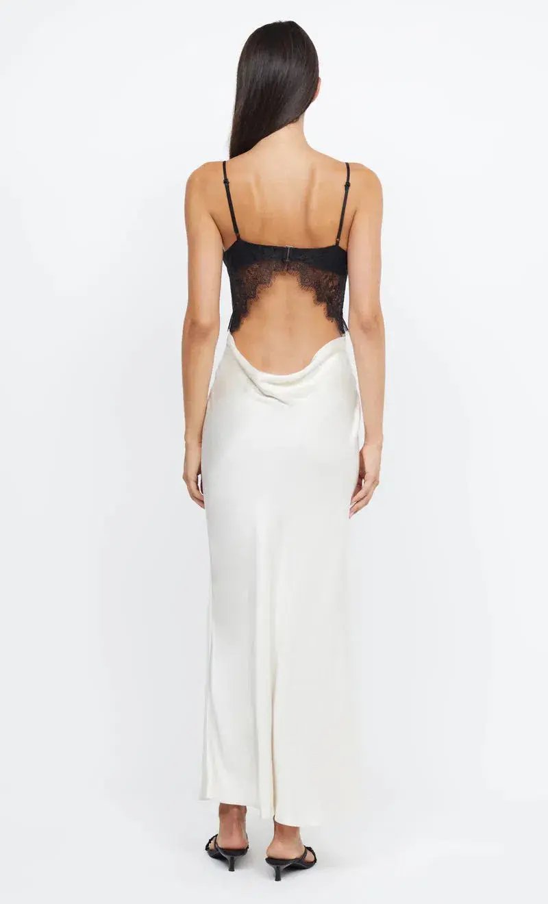 Bec & Bridge Emery Lace Maxi Dress Ivory/Black Size AU 6 photo 3
