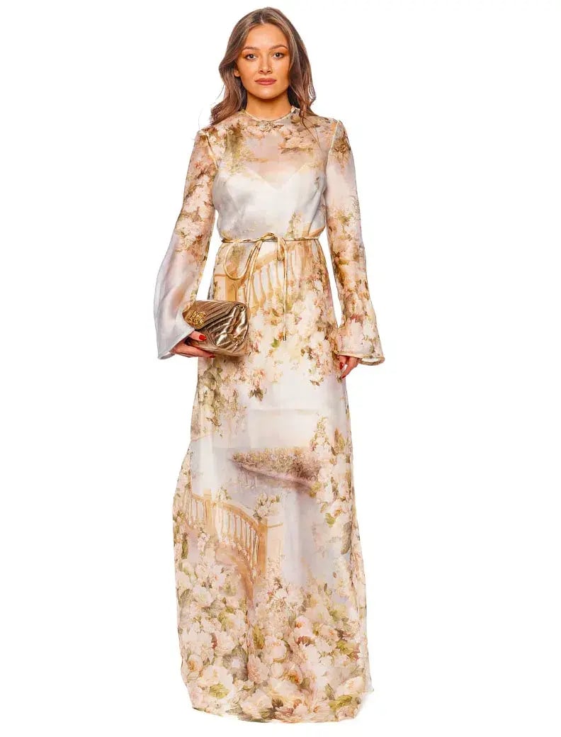 Zimmermann Luminosity Bias Silk Dress - Size 0P / AU 6 photo 3