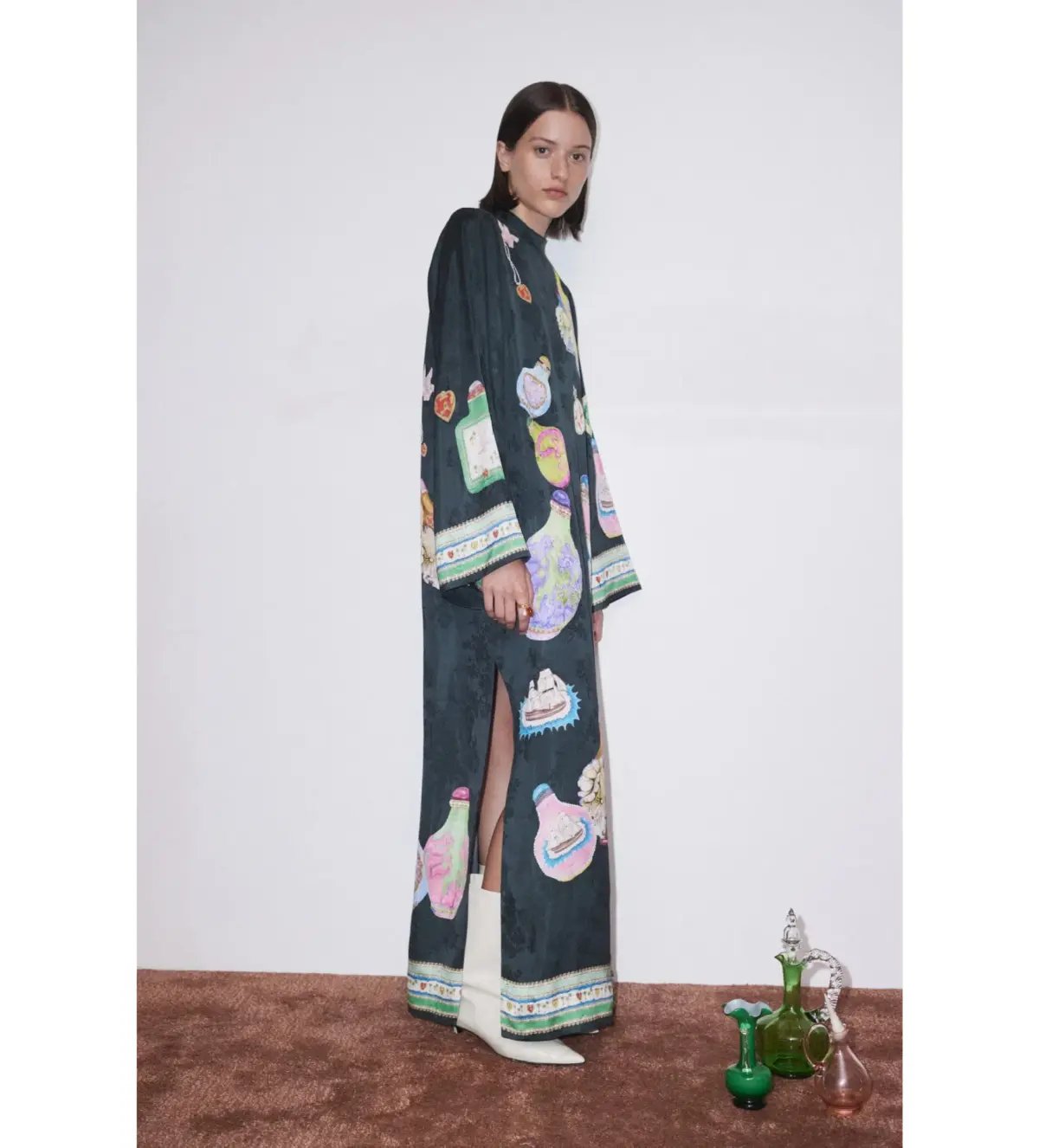 Alemais Royal Midi Dress Print Size AU 14 photo 4