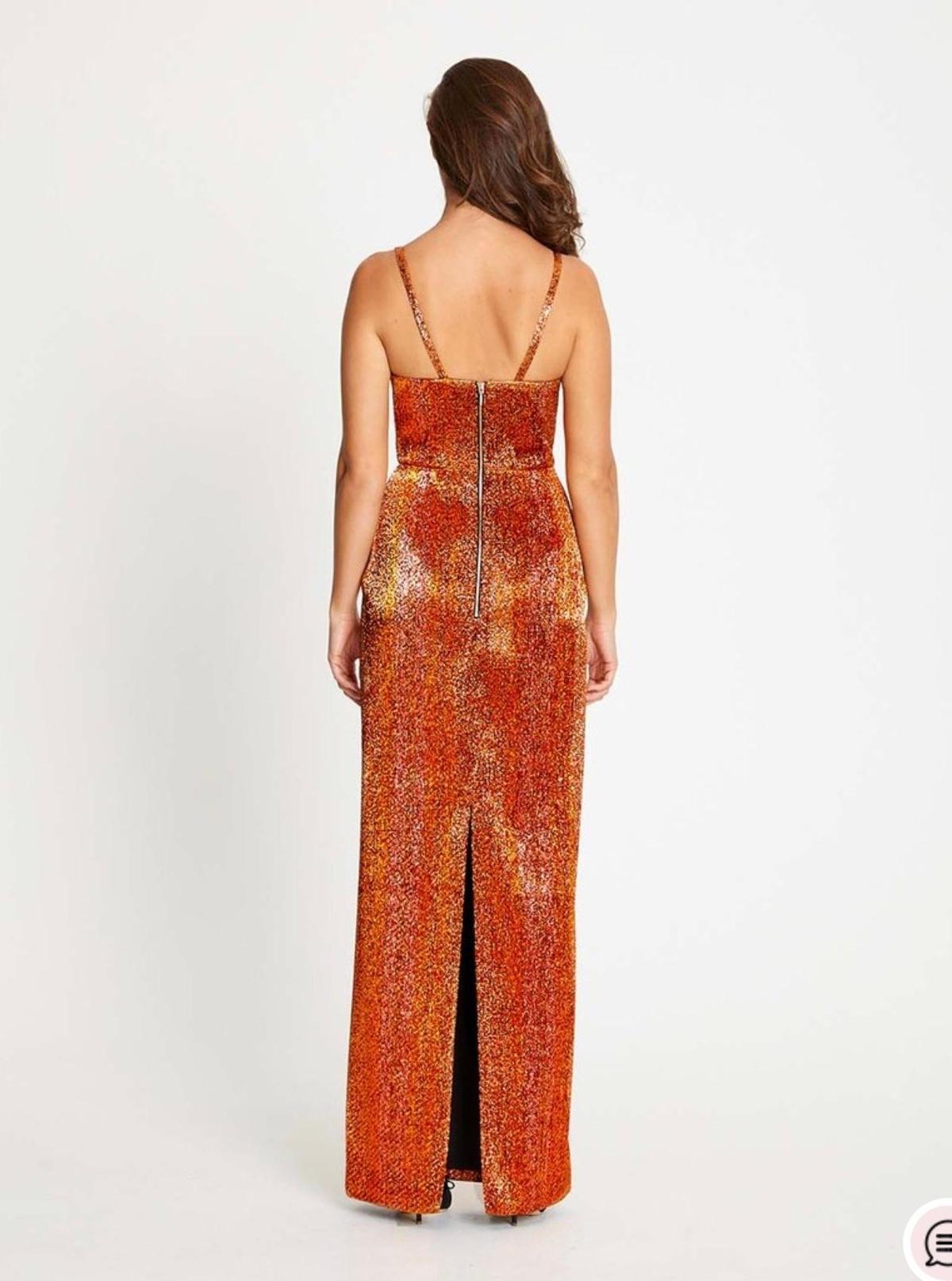 Alice McCall Electric Nights Dress/Gown - Copper size 8 photo 2