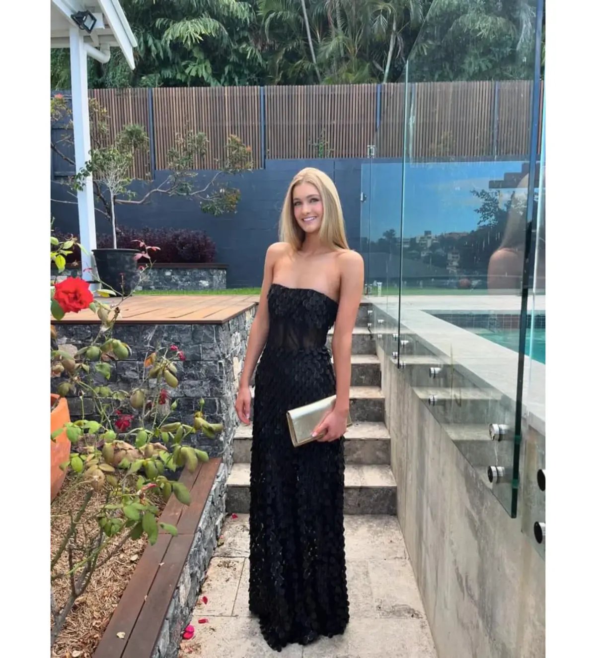 Manning Cartell Supreme Extreme Strapless Gown Black Size AU 6 photo 2