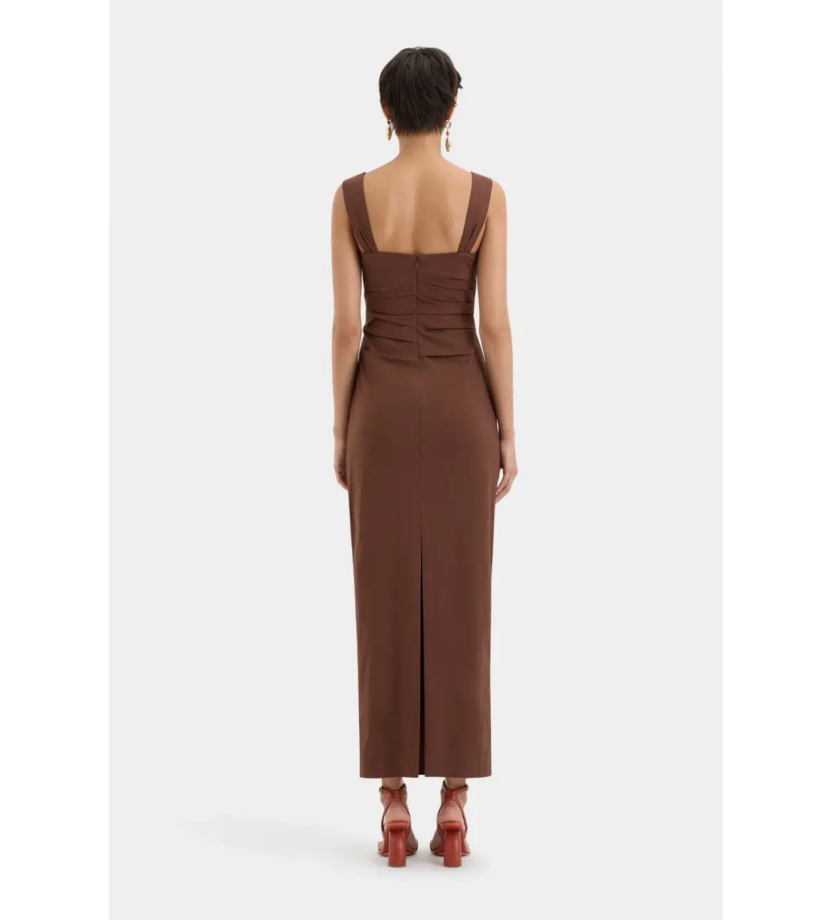 Sir the Label Dahlia Balconette Gown Dress Chocolate Size 2 / Au 10 photo 3
