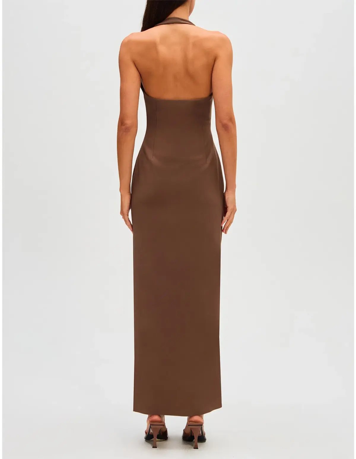 Natalie Rolt Elodie  Mini Silk Brown Size 6 photo 8