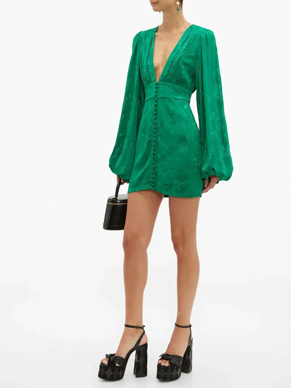 Rat & Boa Isabella Dress Green Size 14 photo 3