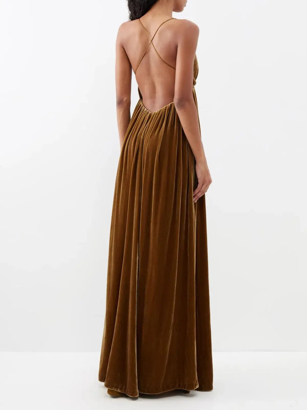 Zimmermann Sensory Velvet Dress Brown Size 1/ AU 10 photo 3