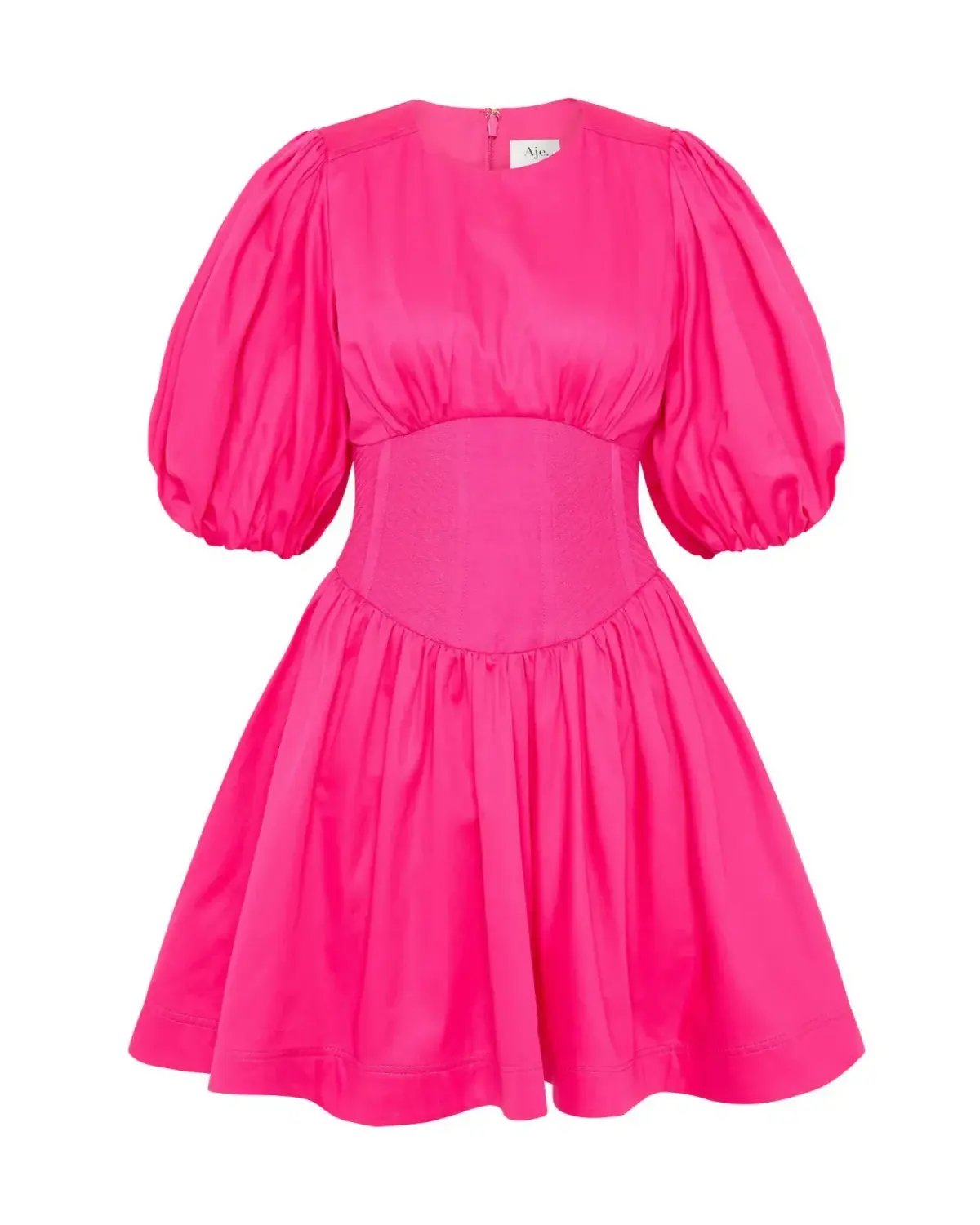 Aje Billie Corded Mini Dress Pink Size 10 photo 4