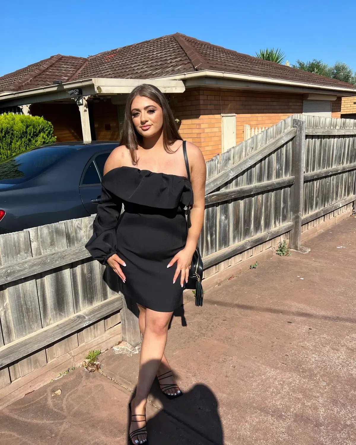 Bianca & Bridgett Camilla Dress Black Size 12 photo 5