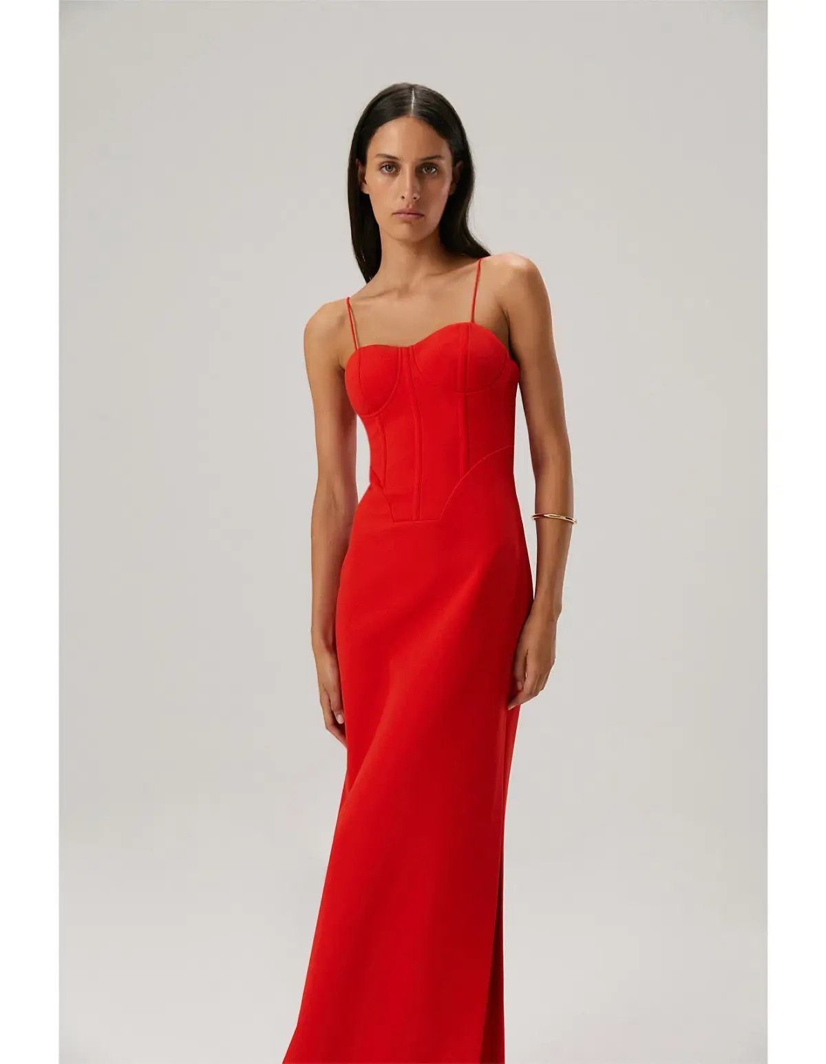 Misha Formal Dress Red Size 6 photo 2