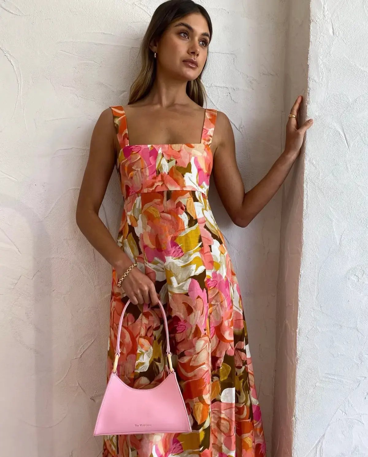 Acler Tate Dress Size 14 Pink Bouquet Maxi photo 5