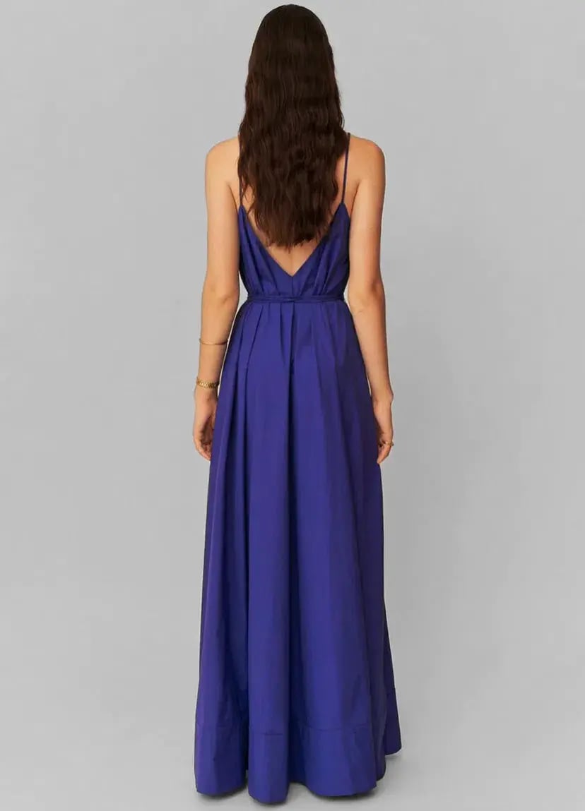 Esse Studios strap V Maxi Dress Cobalt Blue Size AU 6 photo 2