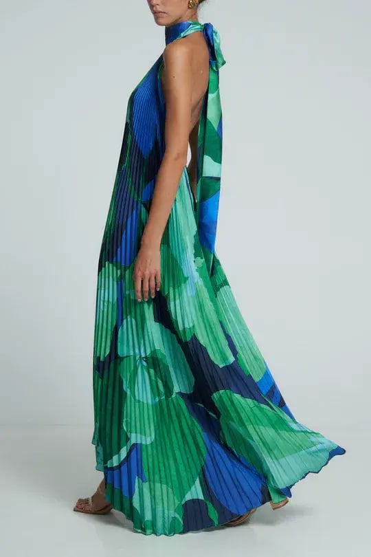 L'idee Opera Gown in Capri Green Size 12 photo 3