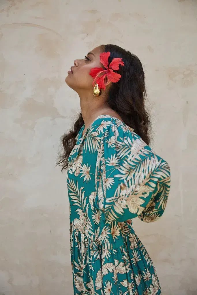 La Bohème Girls Selma Maxi Dress Lady Palm One Size photo 2