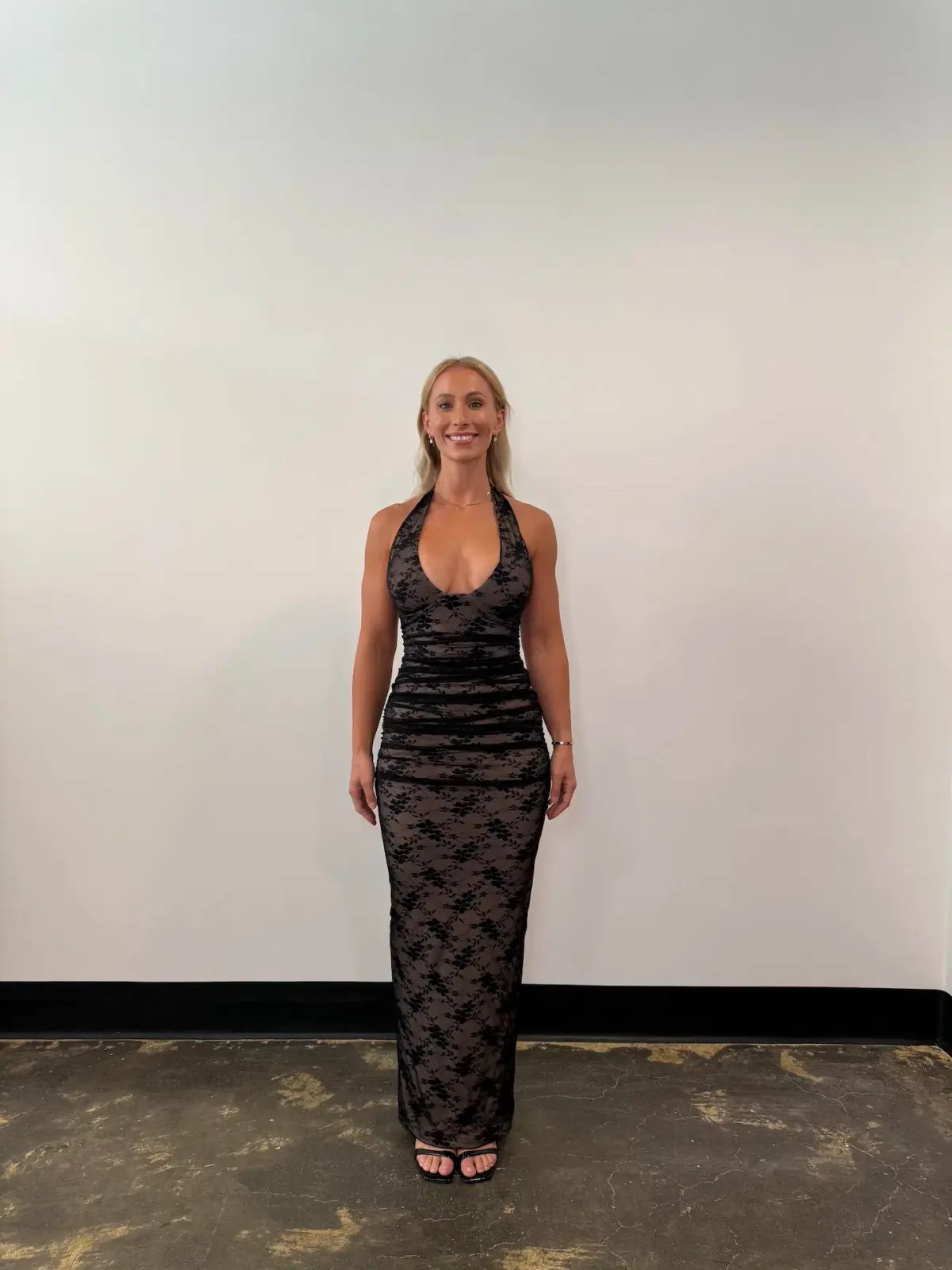 Nookie Arabella Halter Maxi Black Size AU 10 photo 2
