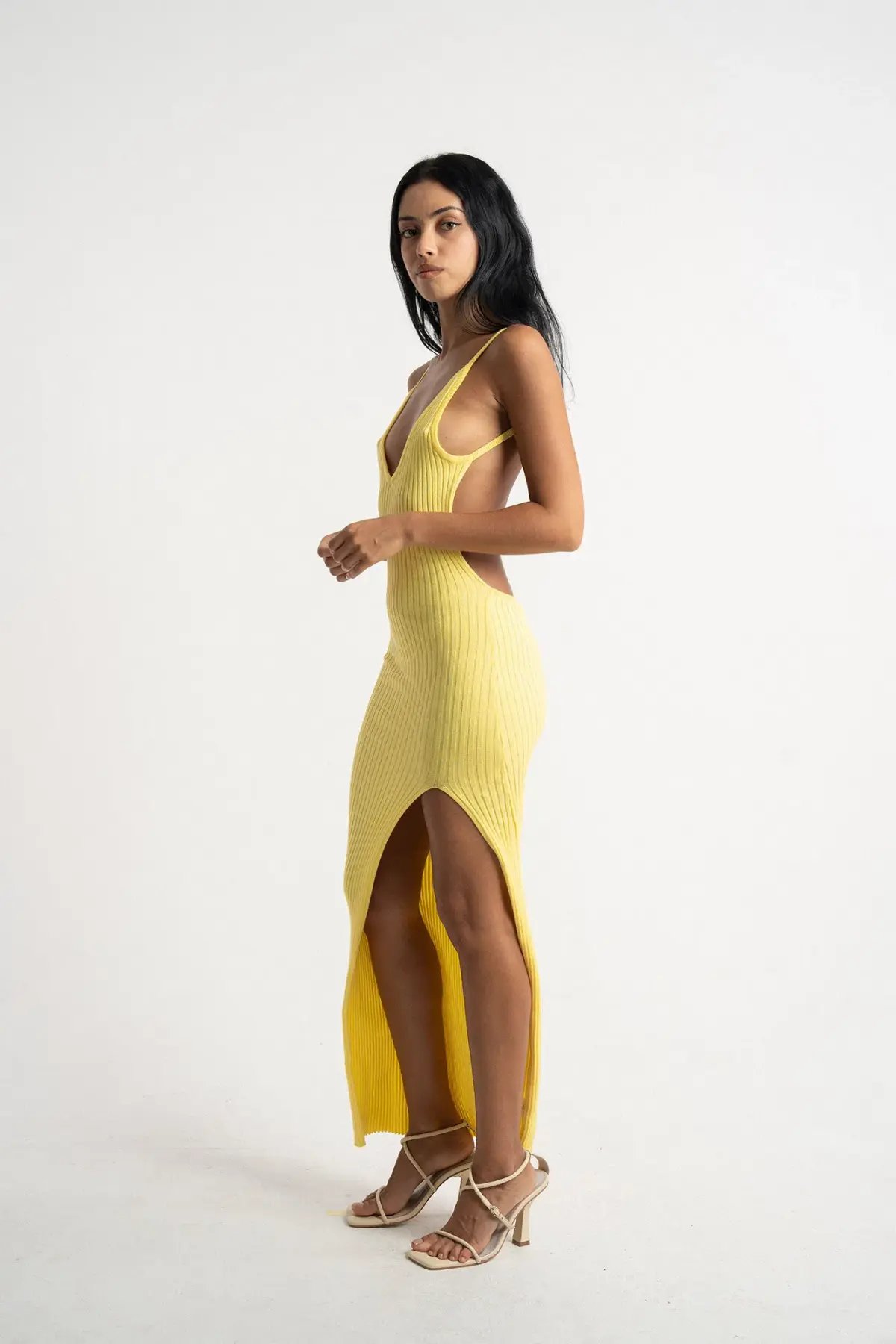 Isabelle Quinn Millie Maxi Dress Yellow Size 6 photo 2