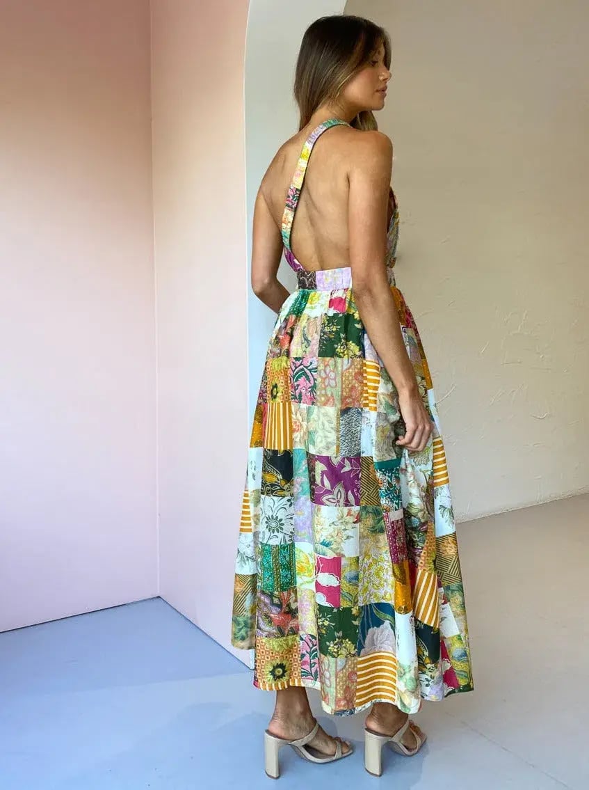 Alemais Hattie One Shoulder Midi Dress Print Size 8 photo 4
