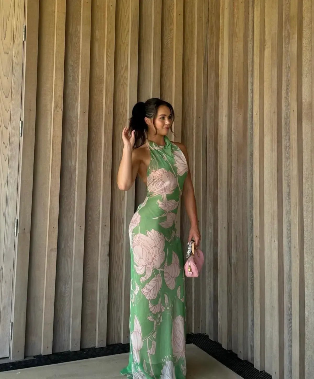Arcina Ori Josefine Dress Green Floral Size 8 photo 5