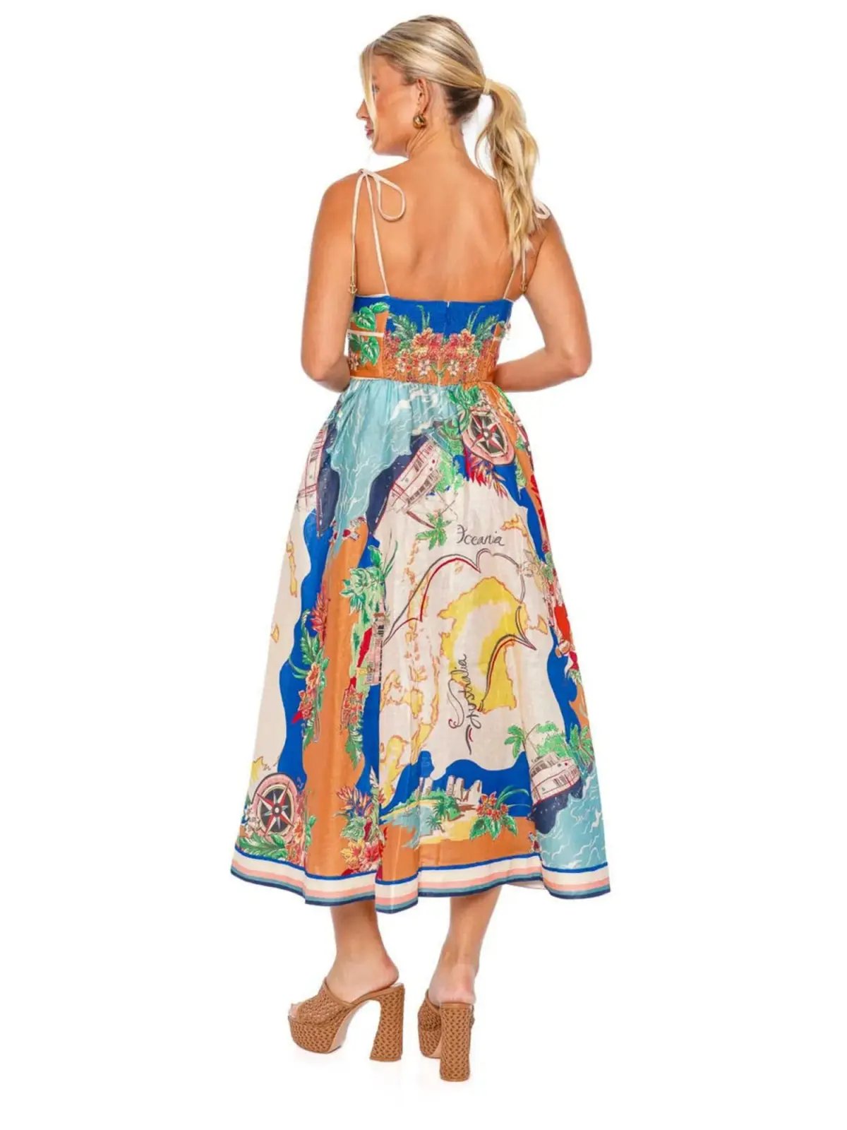 Zimmermann Alight Picnic Dress Nautical Map Size 3 / AU 14 photo 2