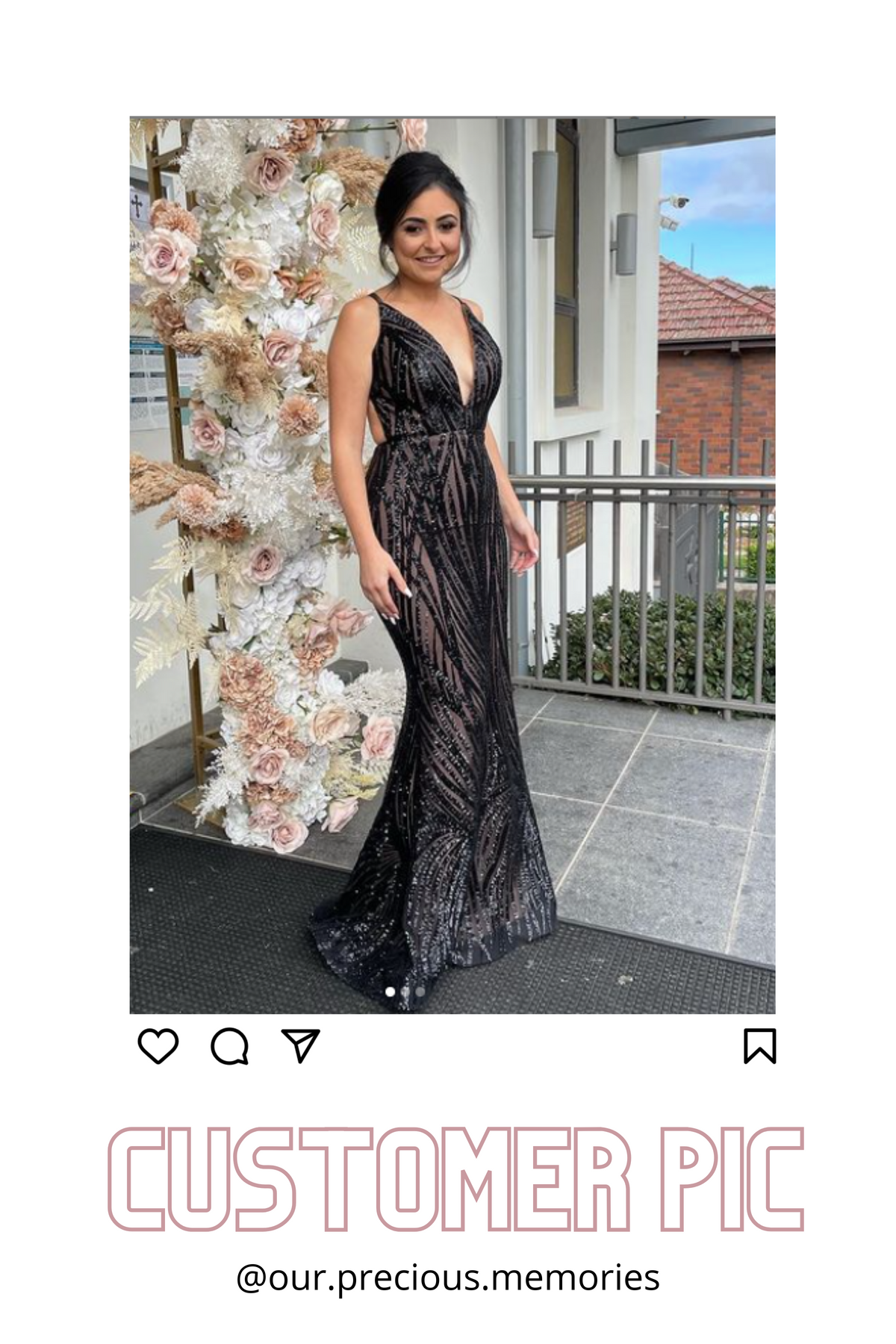Cari Gown in Black photo 3
