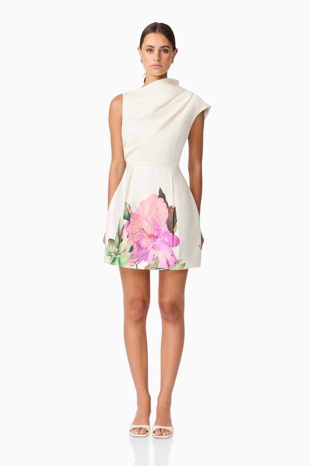 Elliatt Azelie Mini Dress - Ivory photo 3