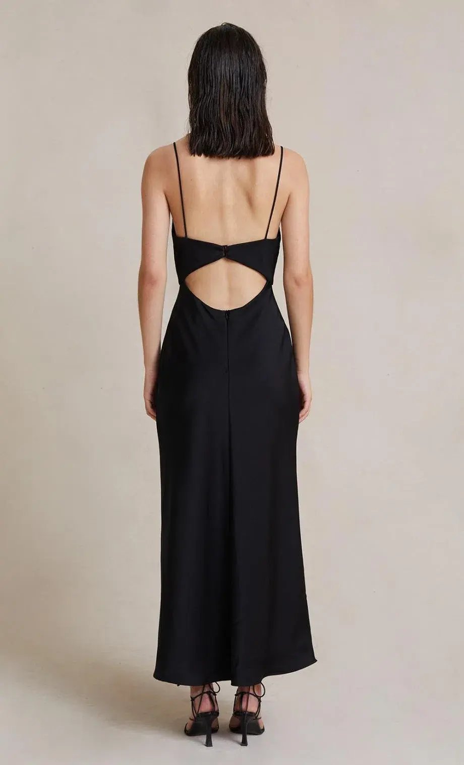 Bec & Bridge Valerie Midi Dress Black Size 8 photo 3