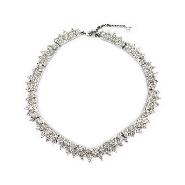 Dior Christian  Silver Crystal Choker photo 4