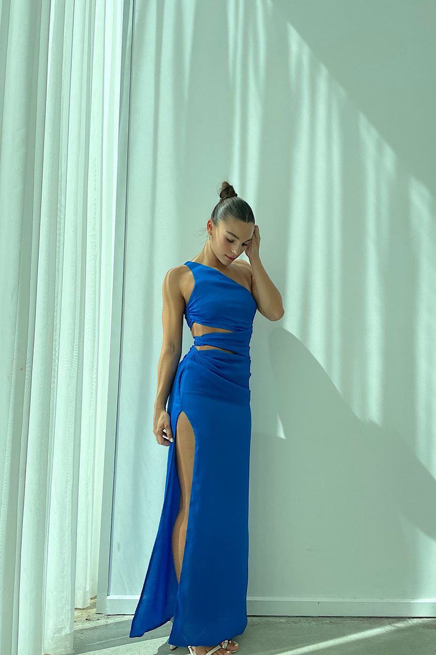Lexi Aurea Dress In Cobalt Blue photo 2