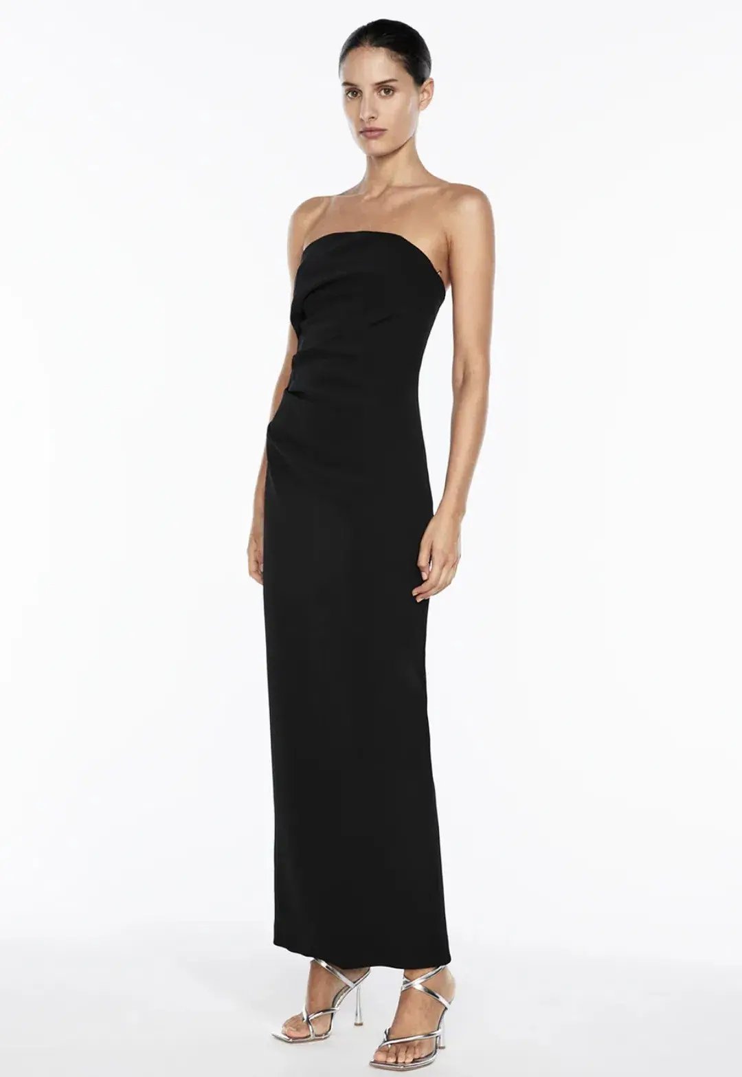 Manning Cartell Fast Forward Strapless Maxi Dress Black Size 8 photo 3