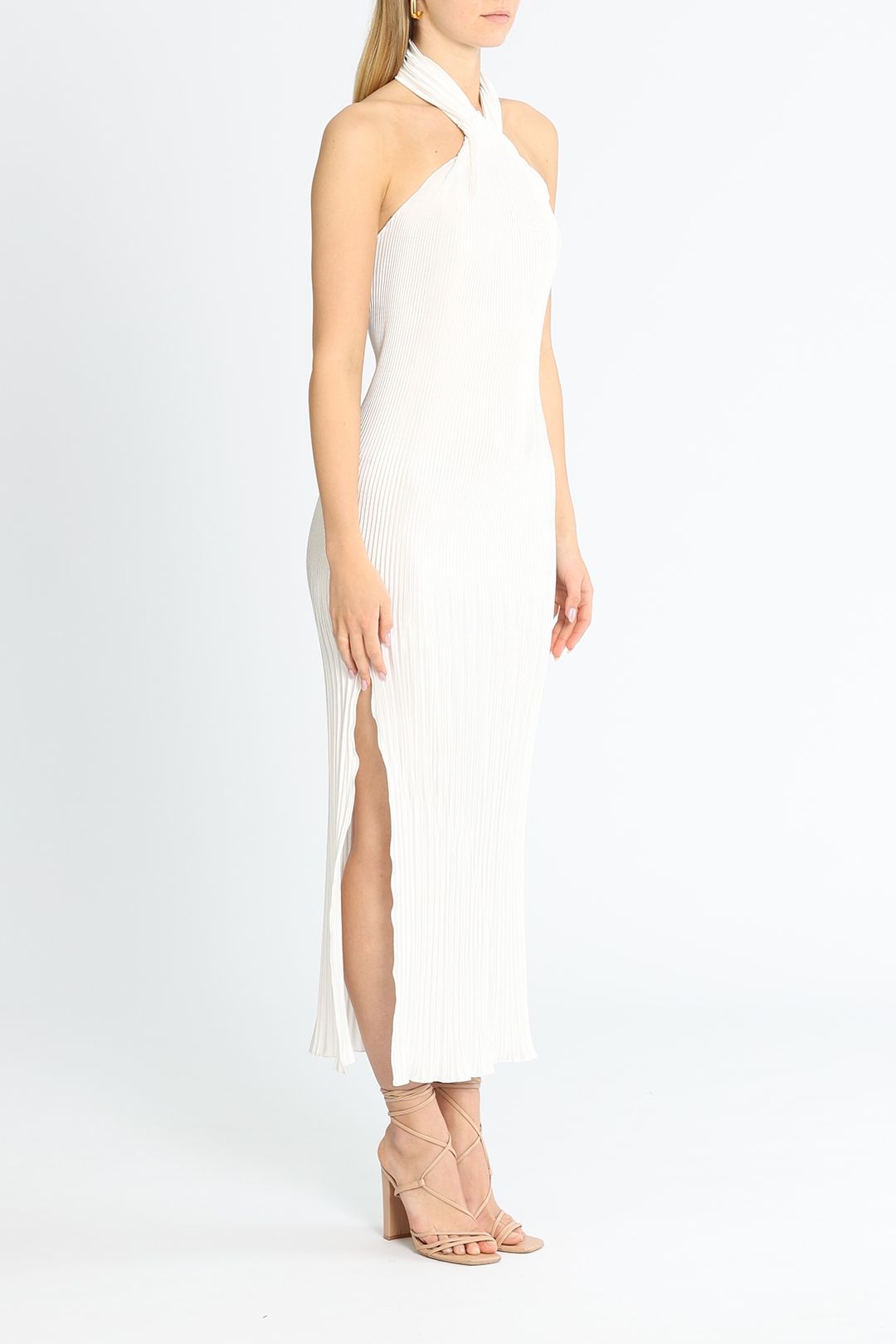 Soiree Halter Gown - White photo 2