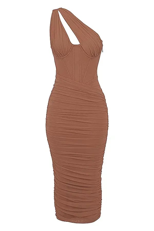 House of CB Valentina Dress in Brown Size 10 photo 5