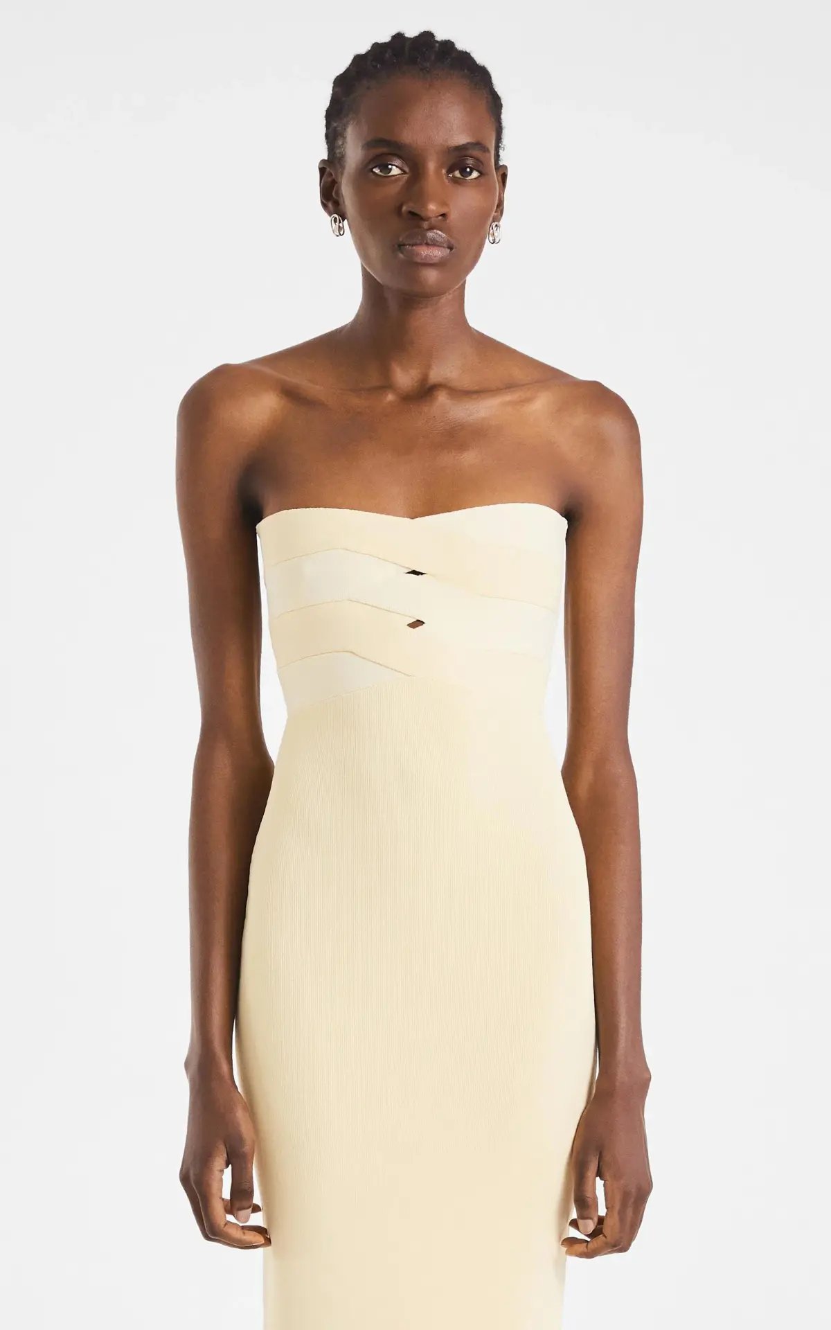 Dion Lee Interlock Midi Dress Cream Size 6 photo 6