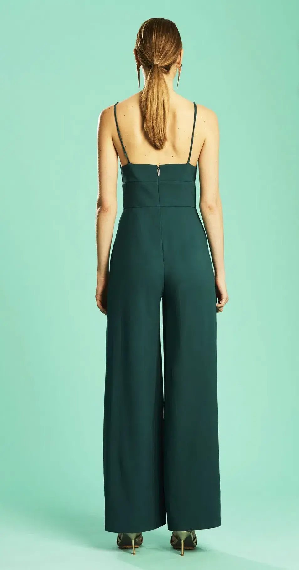 Ginger & Smart Jumpsuit Green Size 10 photo 3