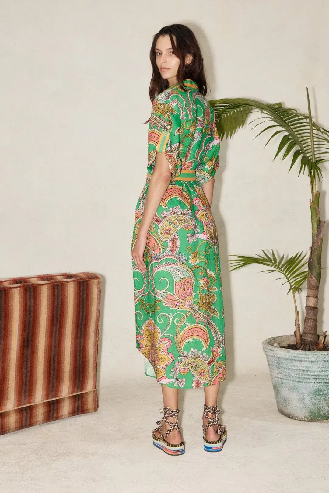 Alemais Marion Shirt Dress Green Size 14 photo 3