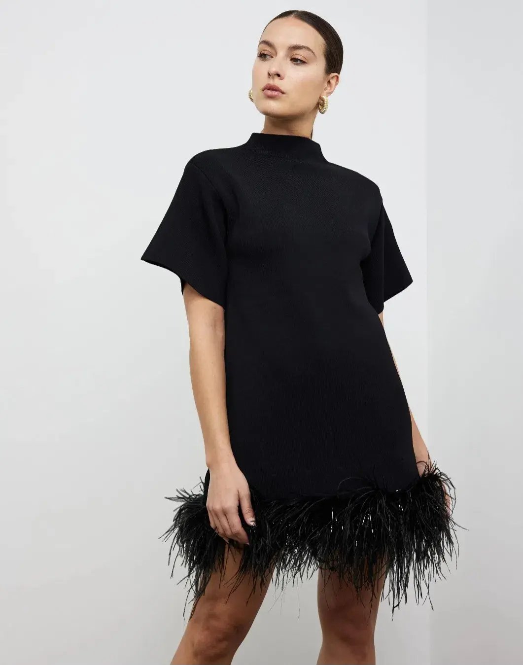 Rachel Gilbert Rita Mini Dress Black Size M / AU 10 photo 2