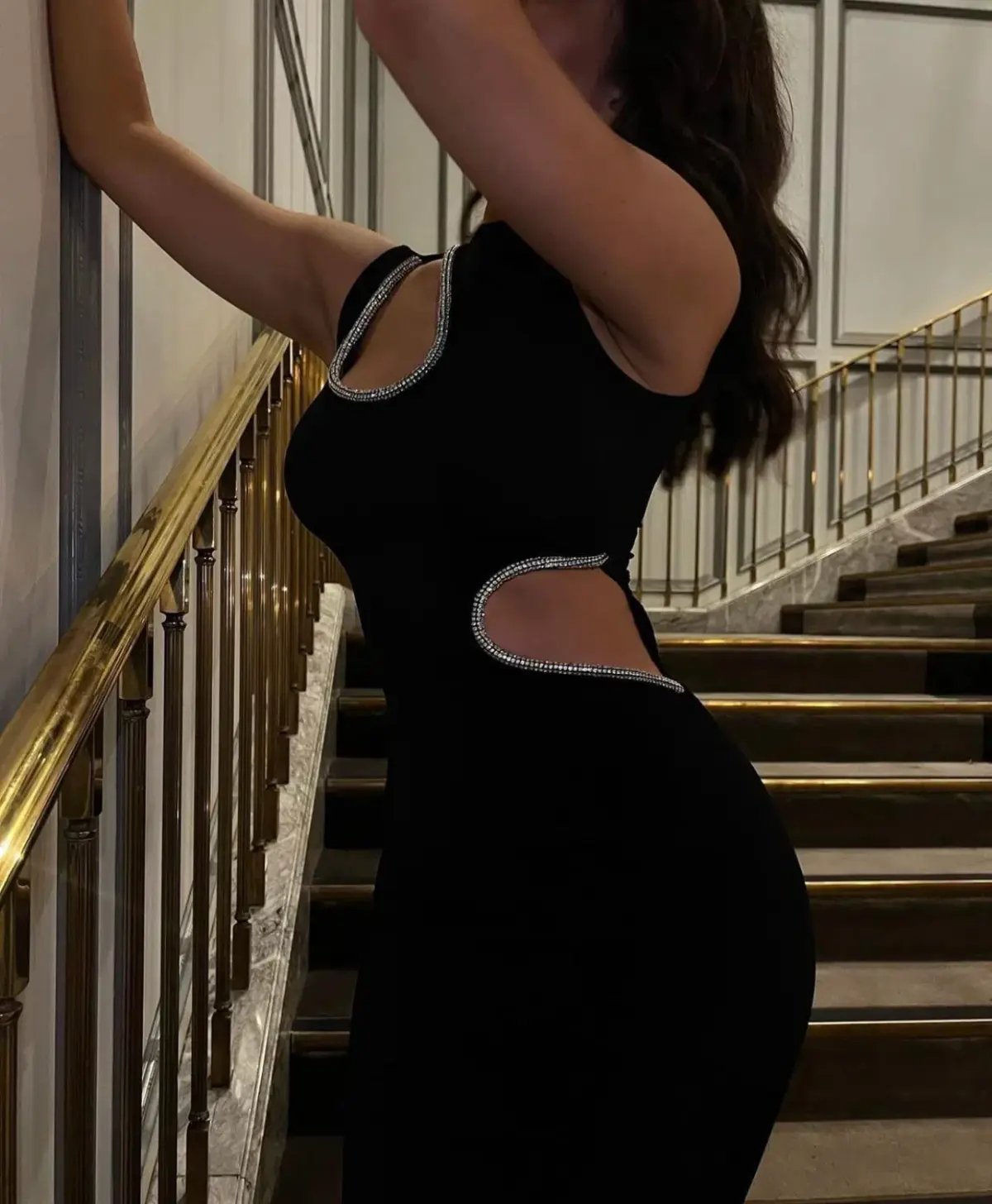 Ivona Skelo Vivia Dress Black Size 6 photo 5