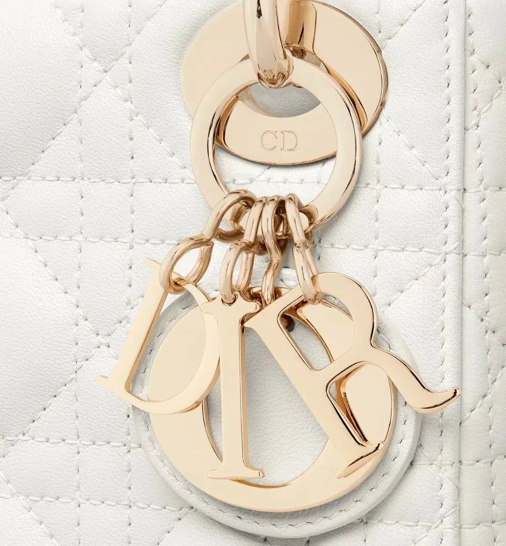 Dior Mini Lady Bag White photo 5