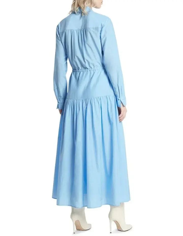 Sass & Bide The Weather Shirt Dress Sky Blue Size 14 photo 4