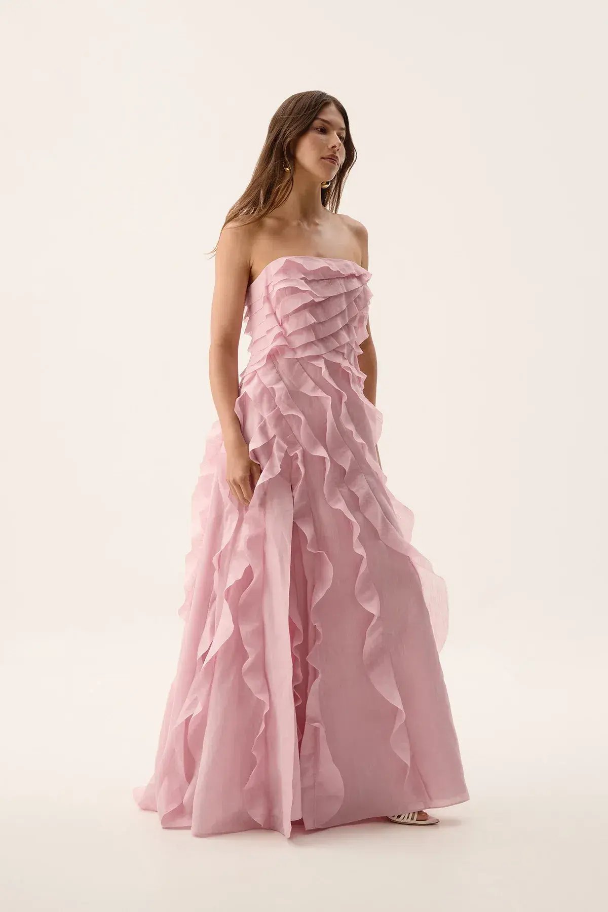 Aje Allairie Gown Size Maxi Pink AU 10 photo 2