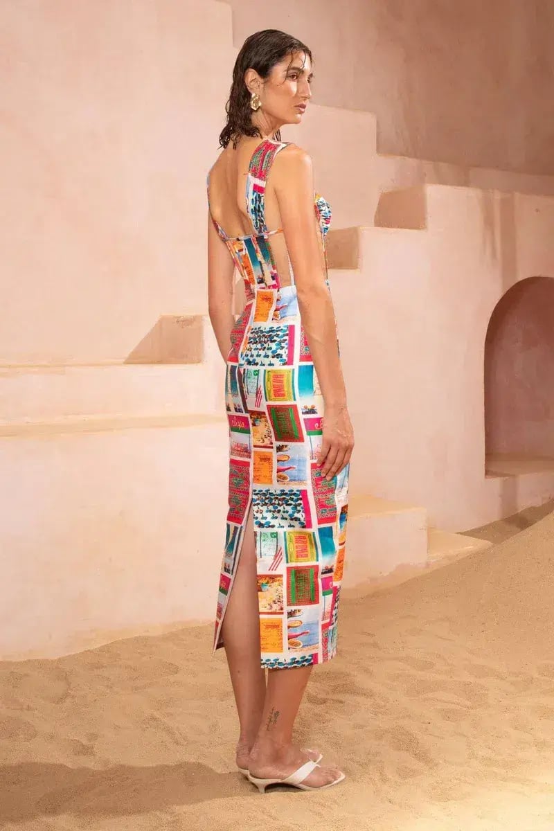 Eliyah The Label Lipari Midi Dress Size XS / Aus 6 photo 3