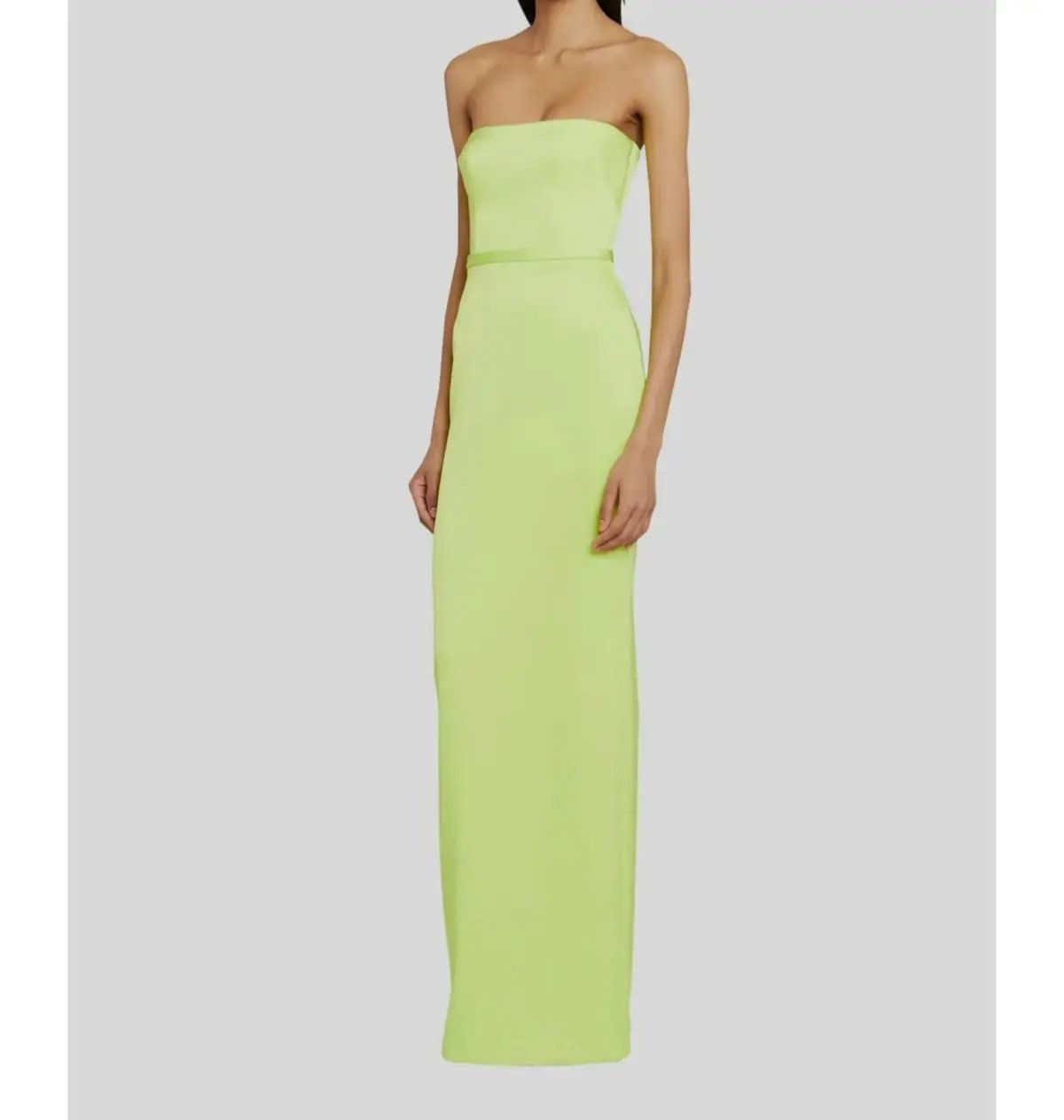 Alex Perry Cassidy Strapless Column Gown Green Size AU 8 photo 2