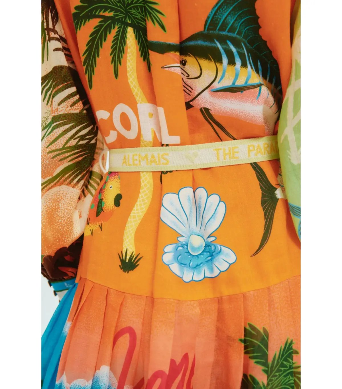 Alemais Paradiso Midi Shirtdress Multi Print Size AU 12 photo 5