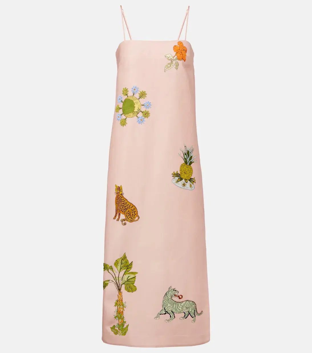 ALEMAIS Exclusive Hazel Printed Maxi Dress Pink Size 10 photo 4
