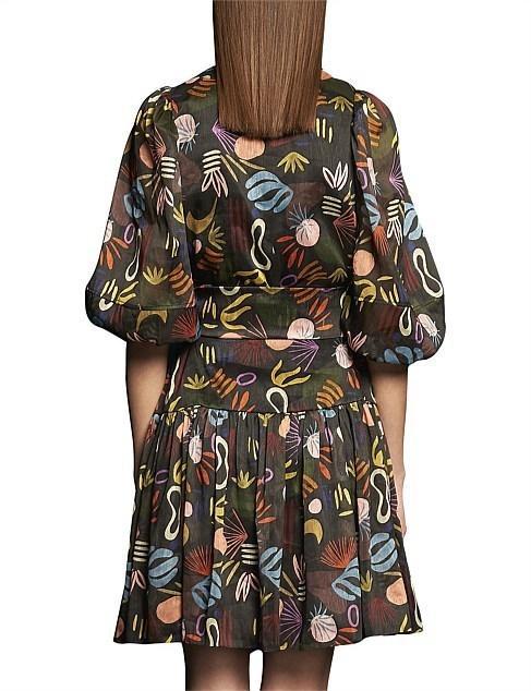 Ginger & Smart Synchronize Wrap Dress Print Size 10 photo 2