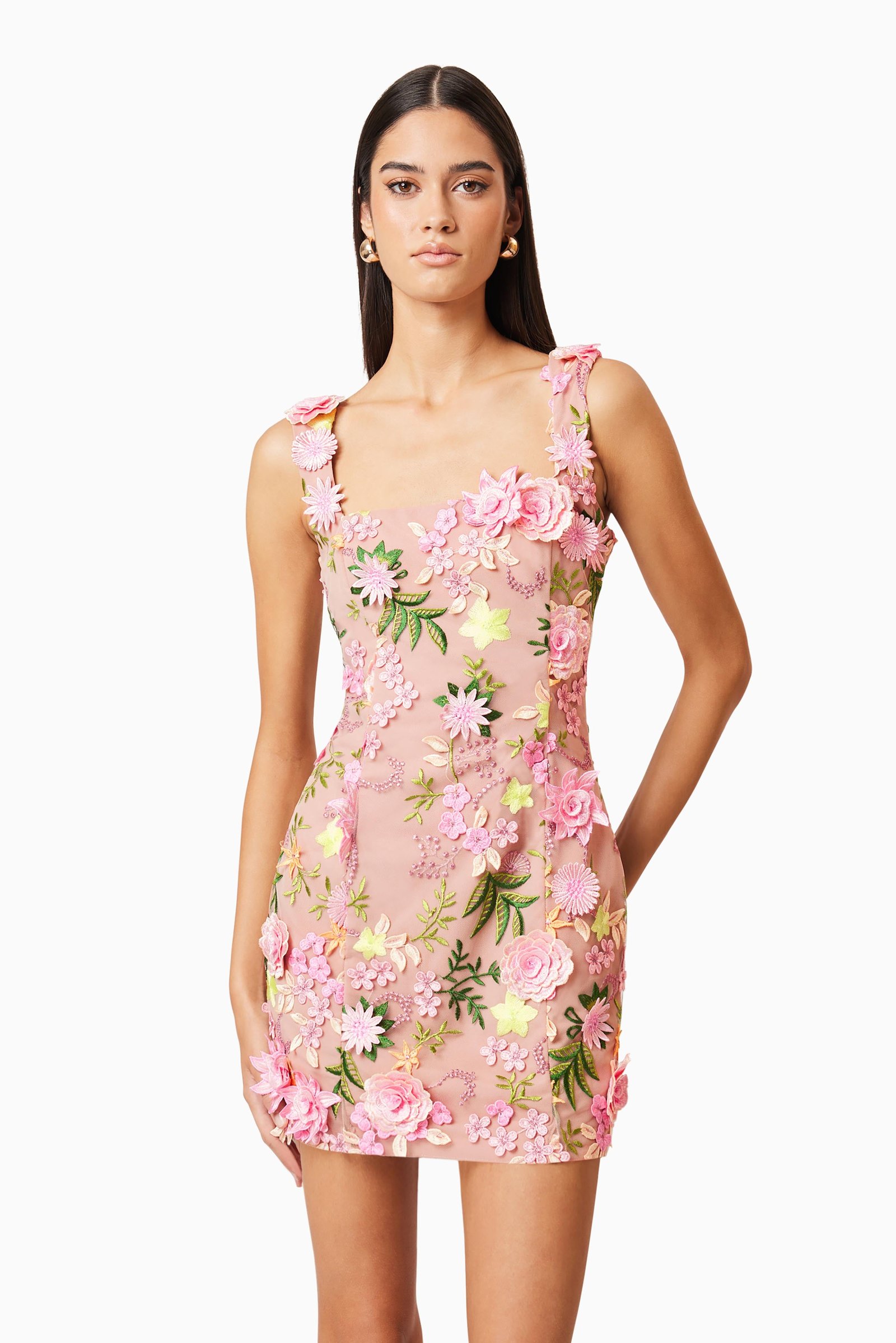 ELLIATT AELLA MINI DRESS - PINK MULTI photo 2