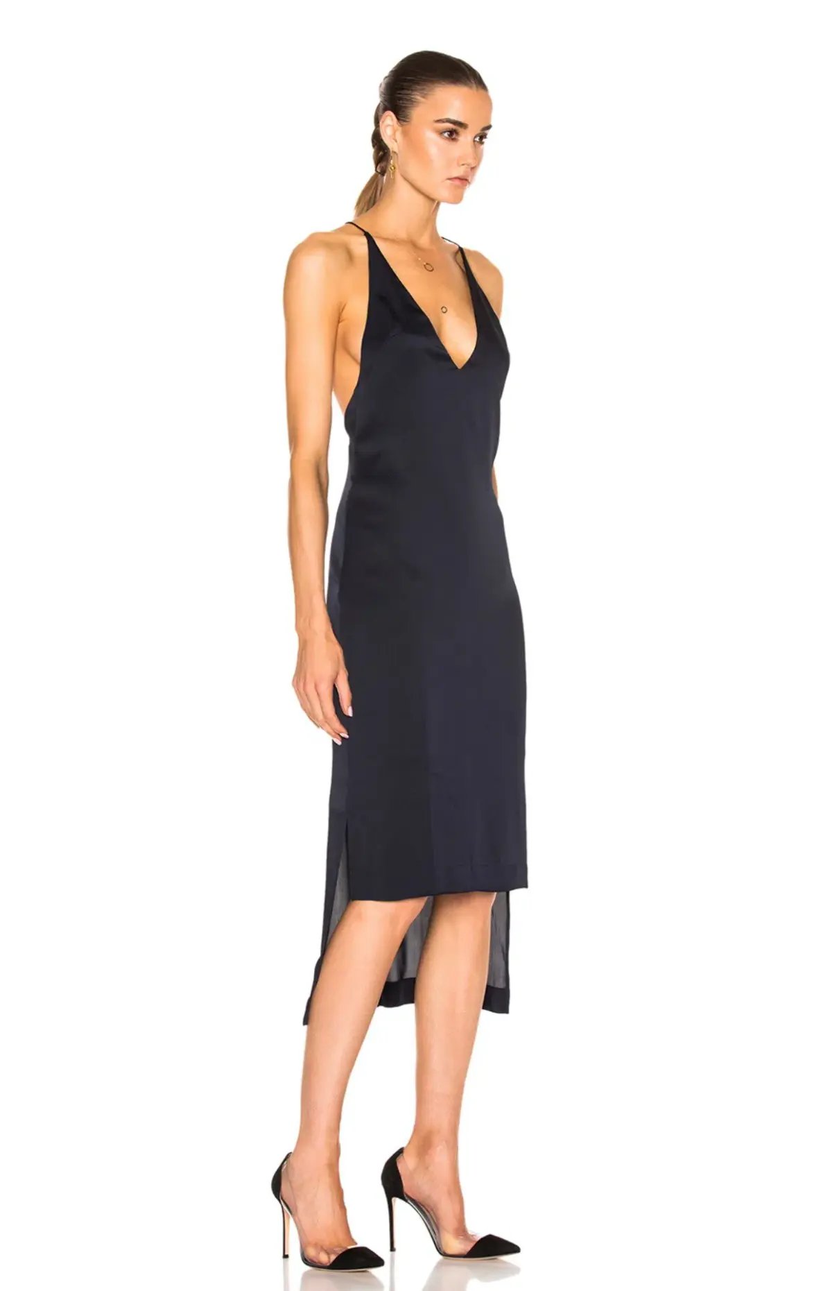 Dion Lee Fine Line Dress Black Size 12 photo 3