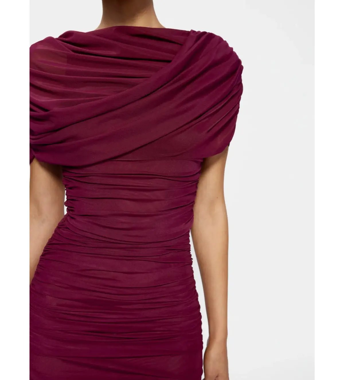 Effie Kats Phoenix Mini Dress in Burgandy Size AU 8 photo 4