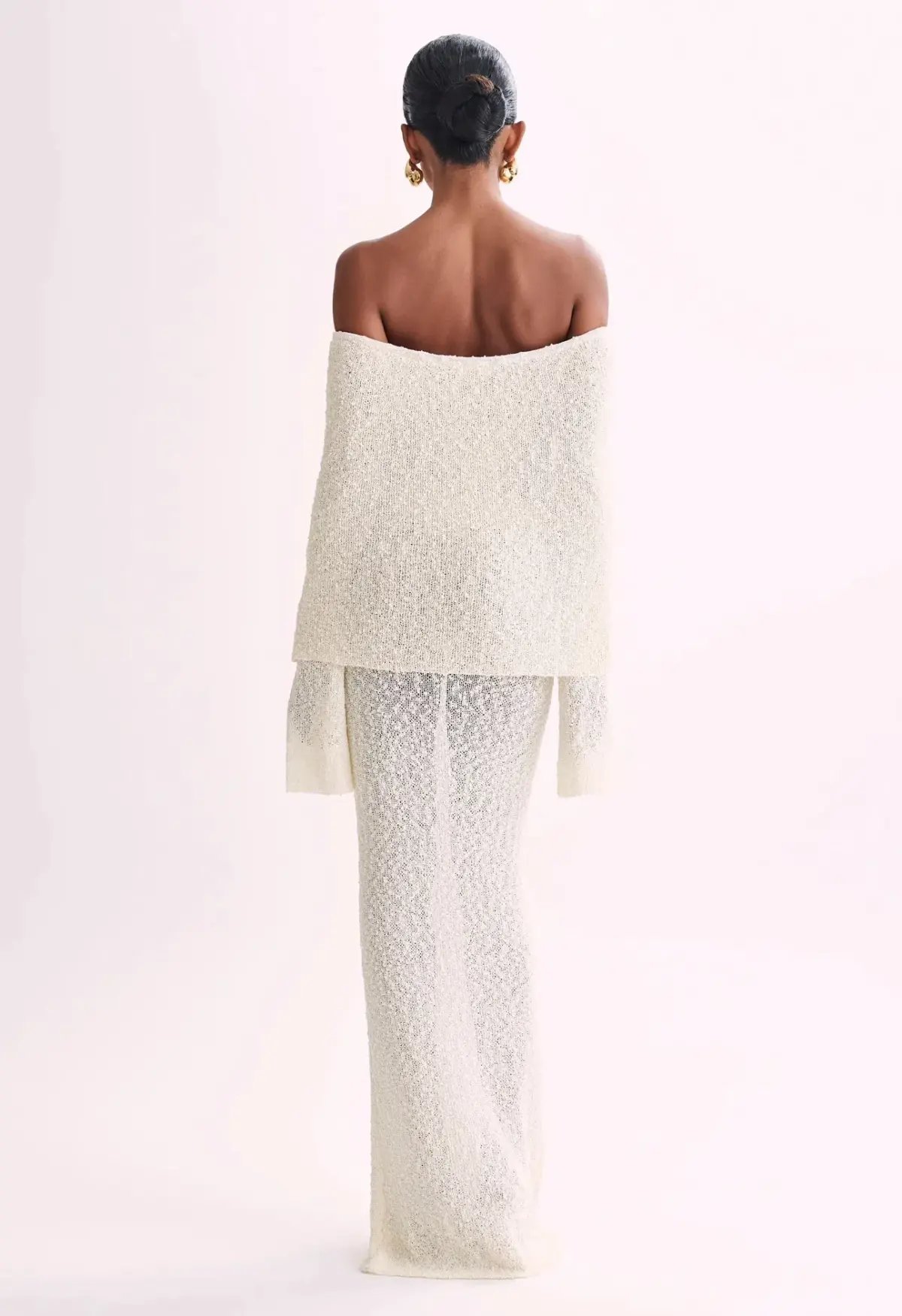 Meshki Marisol Off Shoulder Maxi Cream Size AU 8 photo 3