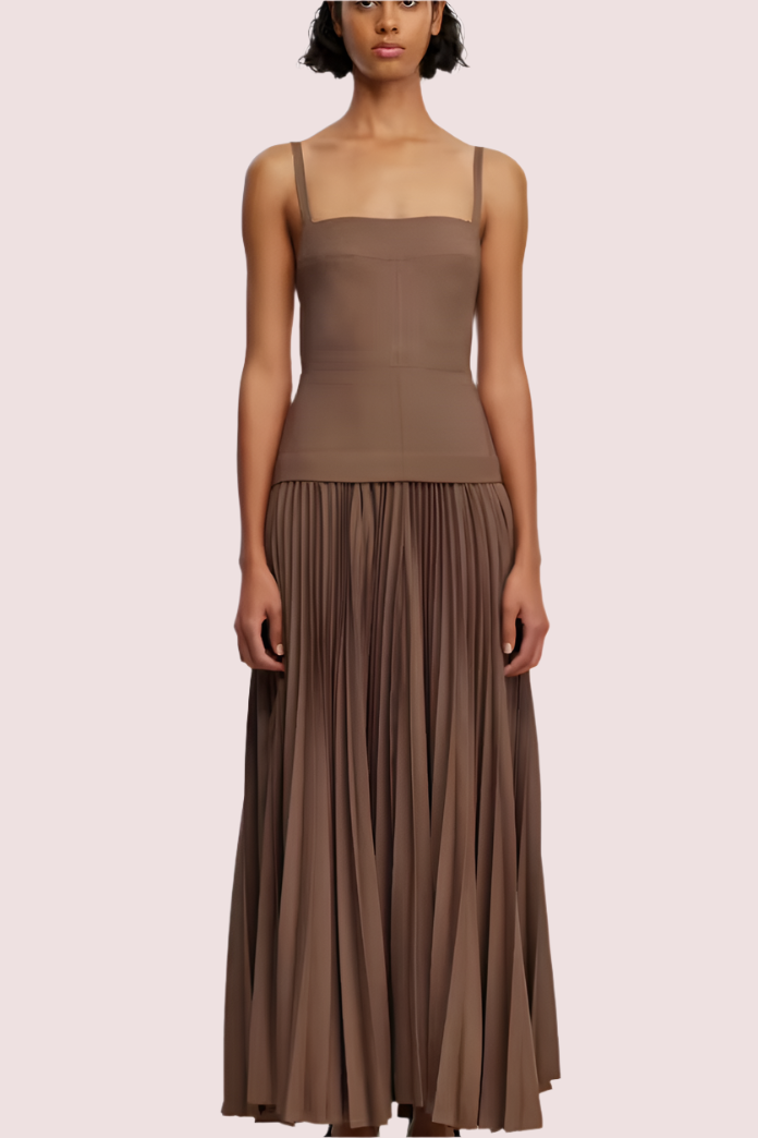Acler Leasgill Midi Dress Brown photo 3