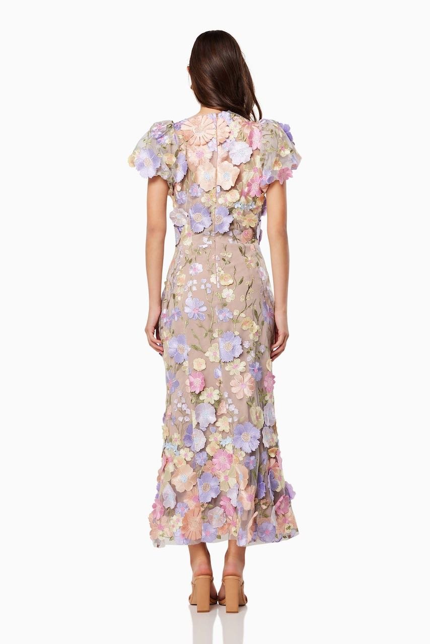 ELLIATT ASTRAEA 3D LACE DRESS - MULTI photo 4