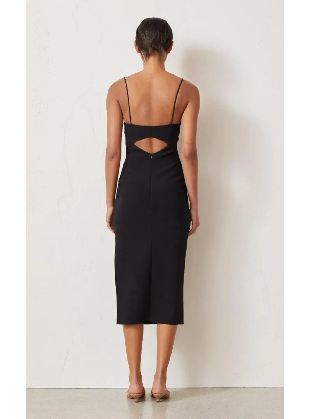 Bec &  Bridge Be Mine Cut Out Midi Dress Black Size AU 8 photo 3